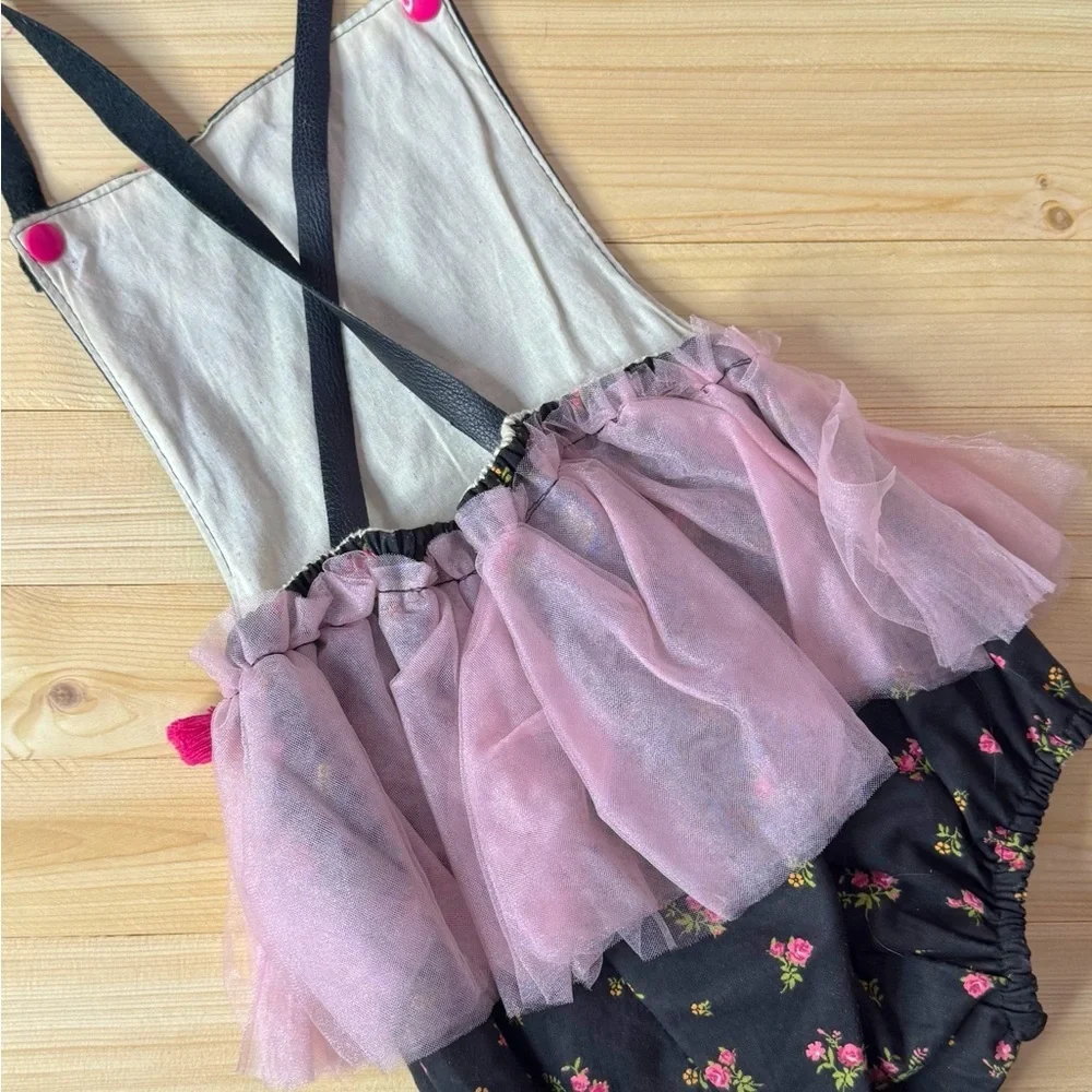 Liboosha Handmade Romper. Size 2/3. HTF. Boho. Birthday Party. Great Condition